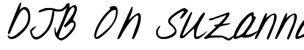 DJB Oh Suzannah font preview